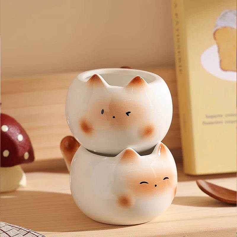 Kitten Face Coffee Cup (210ml)