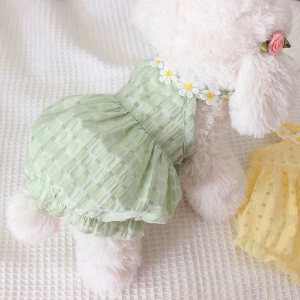 Floral Summer Dress for Cats and Small Dogs