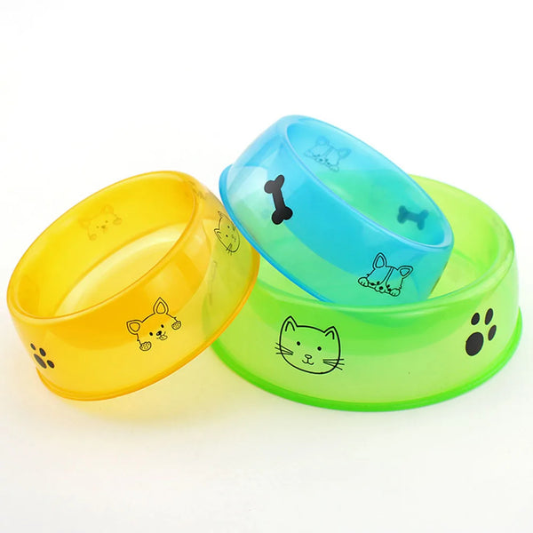 Clear Printed Pet Bowl