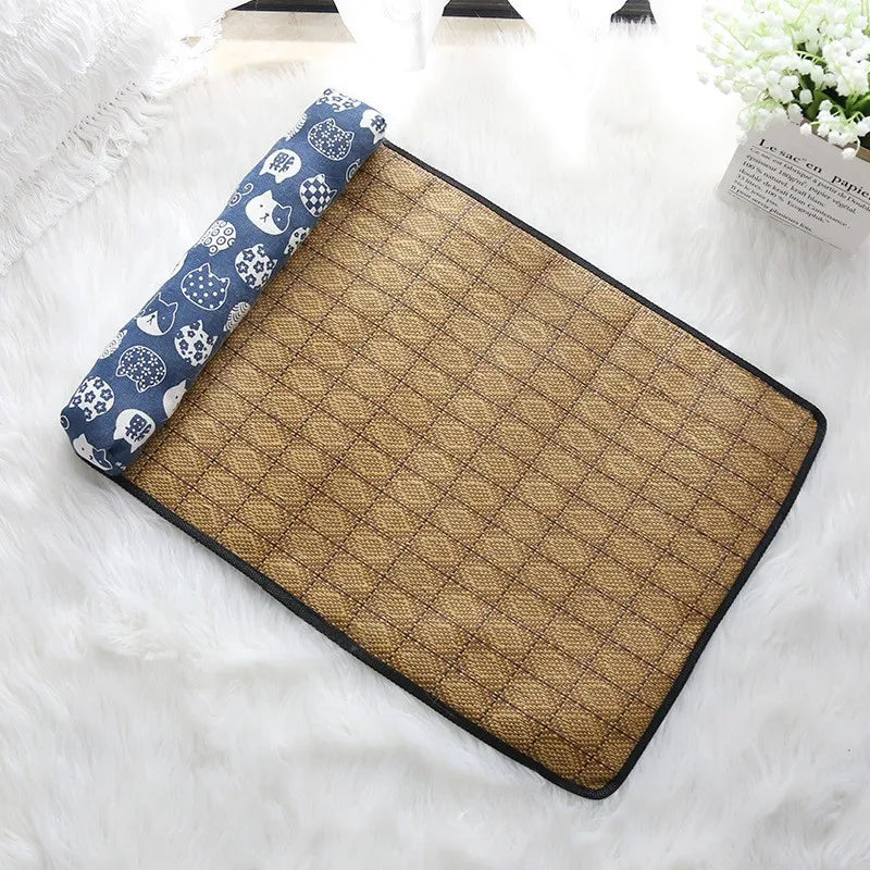 Rattan Cooling Mat for Cats and Dogs