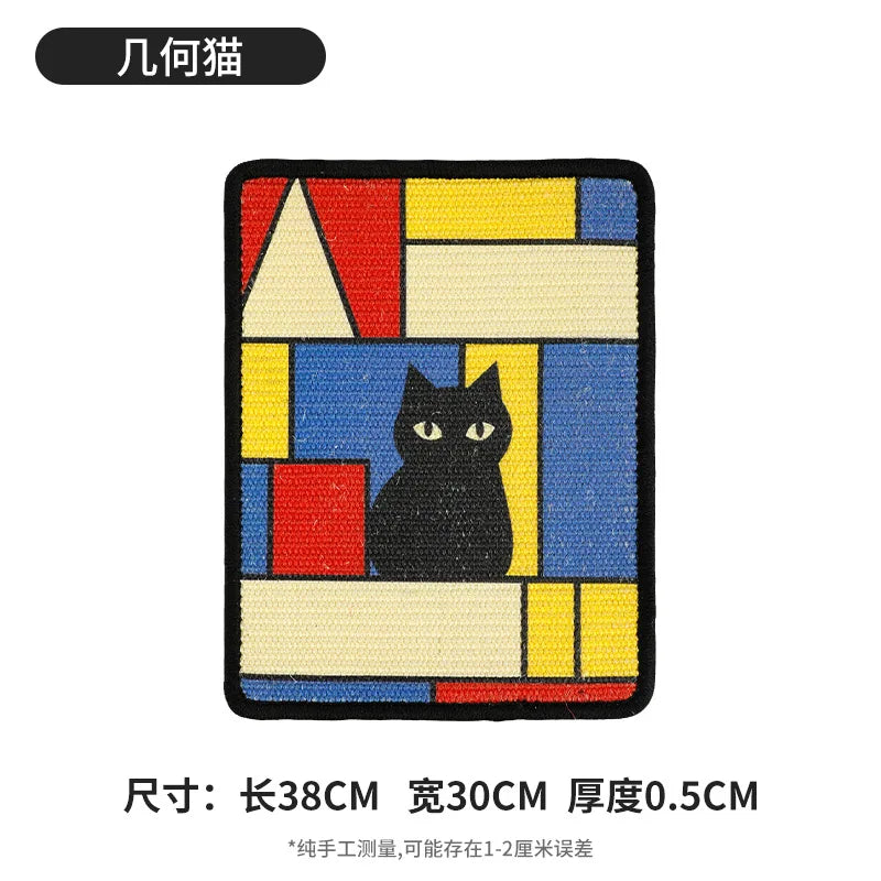 Art Print Wall Scratching Pad - Colour blocks