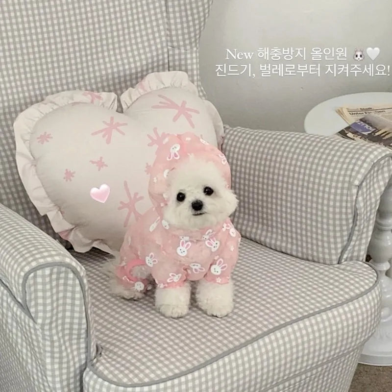 Mesh Four-Leg Summer Jumpsuit for Small Dogs
