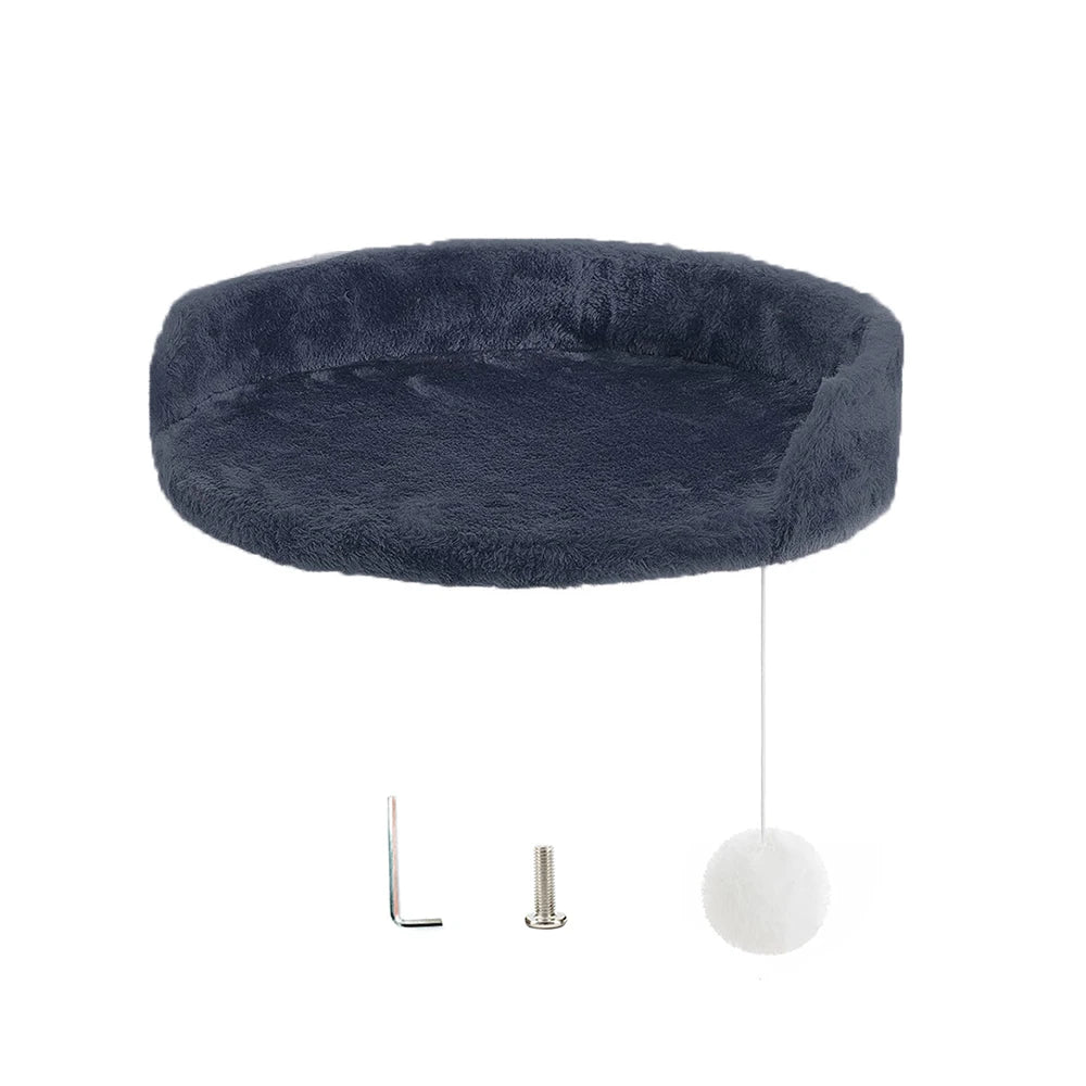 Plush Cat Tree Replacement Platform - Dark grey