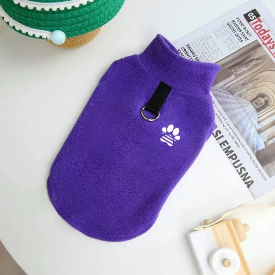 Fleece Pullover with Lead Ring - Purple / S