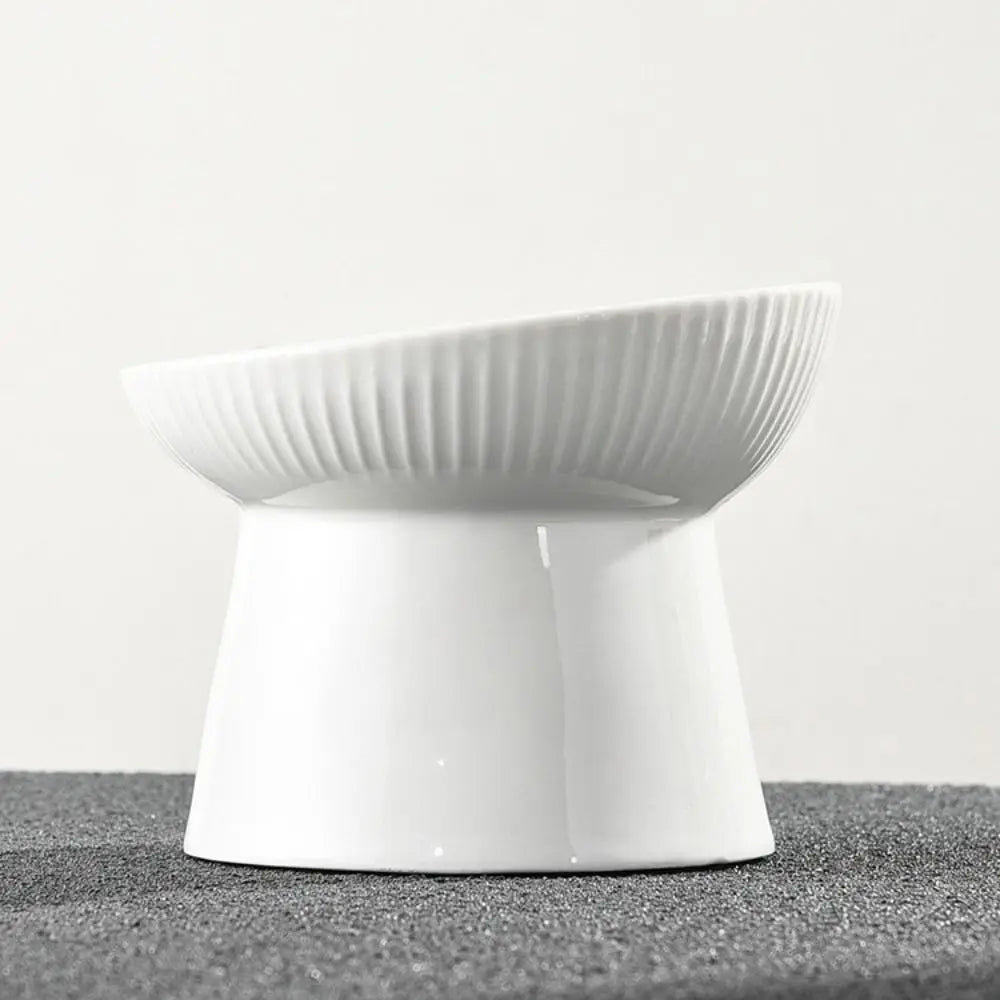 Raised Ceramic Cat Bowl