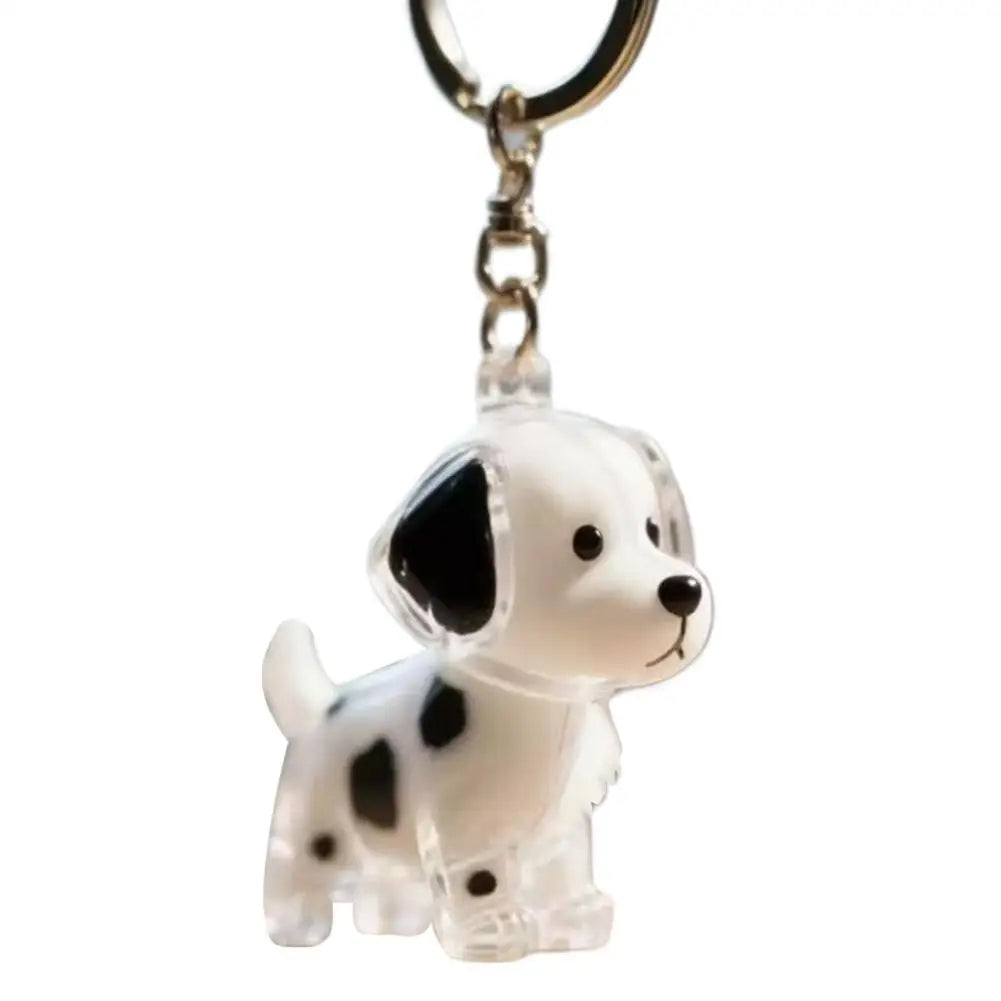 Dog Shaped Fur Keepsake Keyring