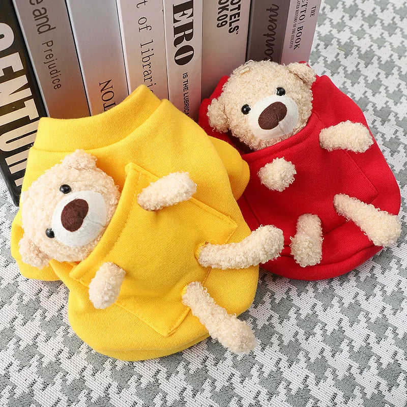 Hoodie with Teddy in the Pocket