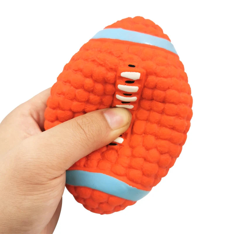 Squeaky Latex Rugby Ball for Dogs