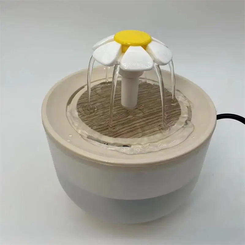 Flower Cat Water Fountain, 1.2 L
