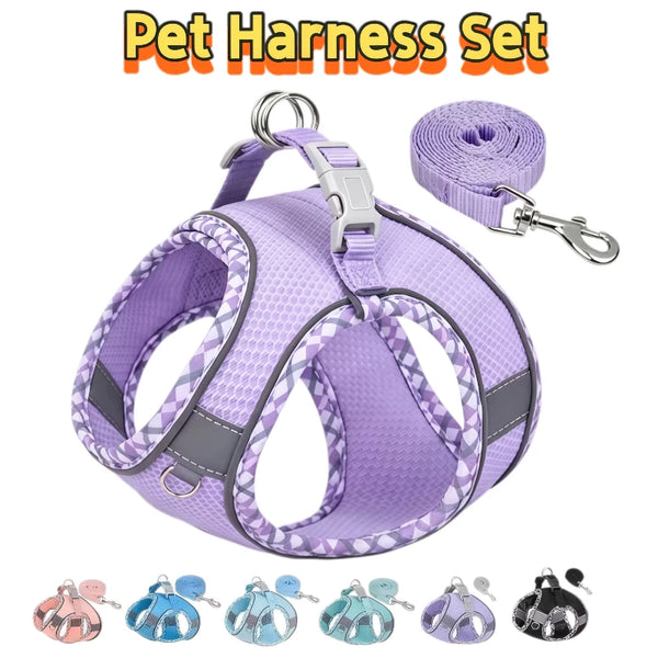Reflective Mesh Harness and Lead Set