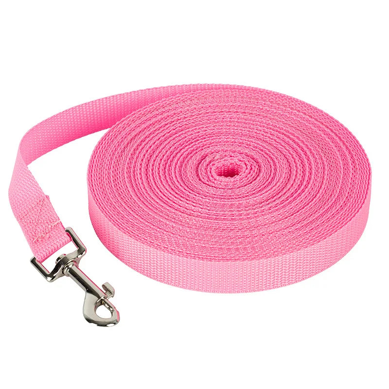 Long Training Dog Lead, 1.5 to 30 m - Pink / 1.5 m(5ft)
