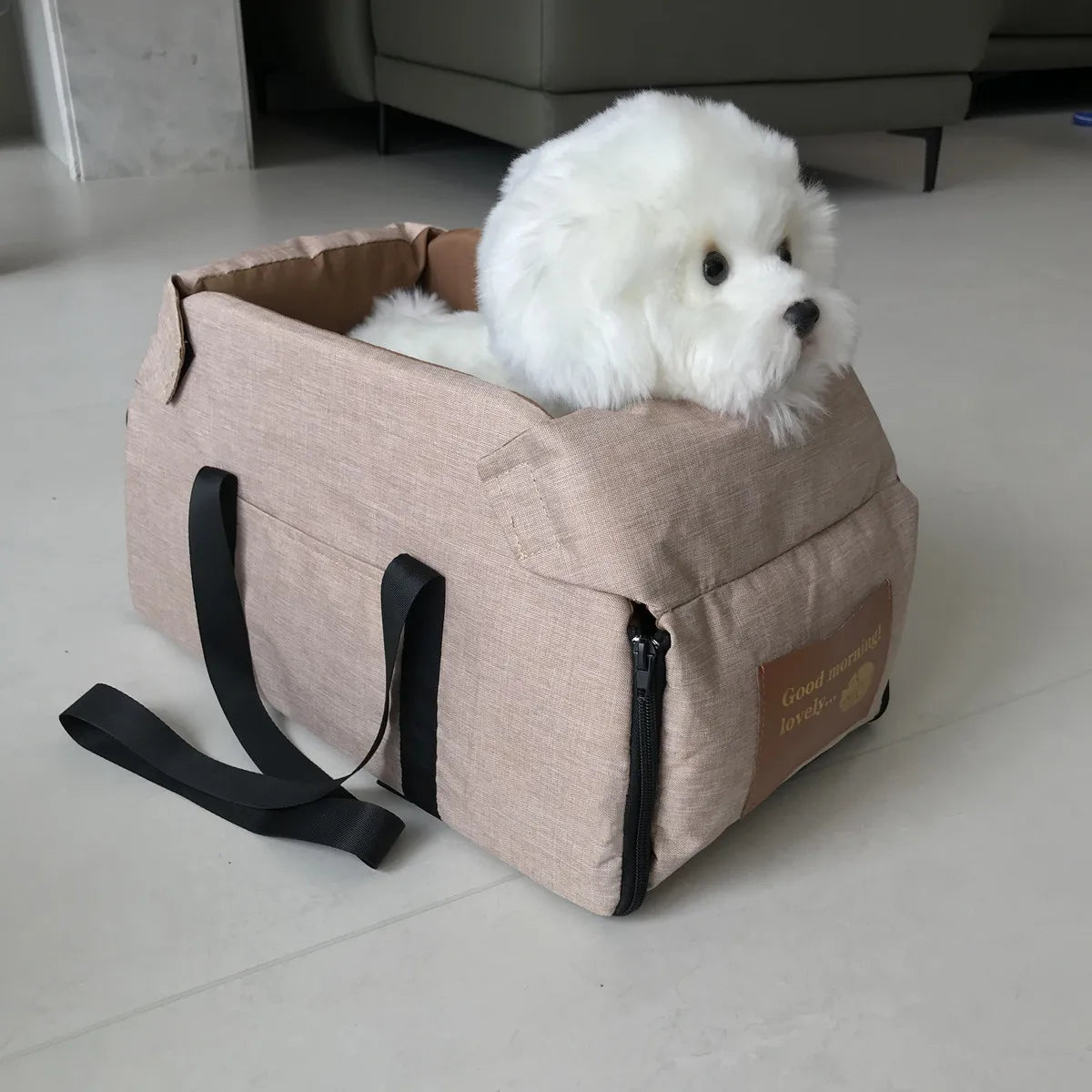 Console Car Seat for Small Dogs and Cats