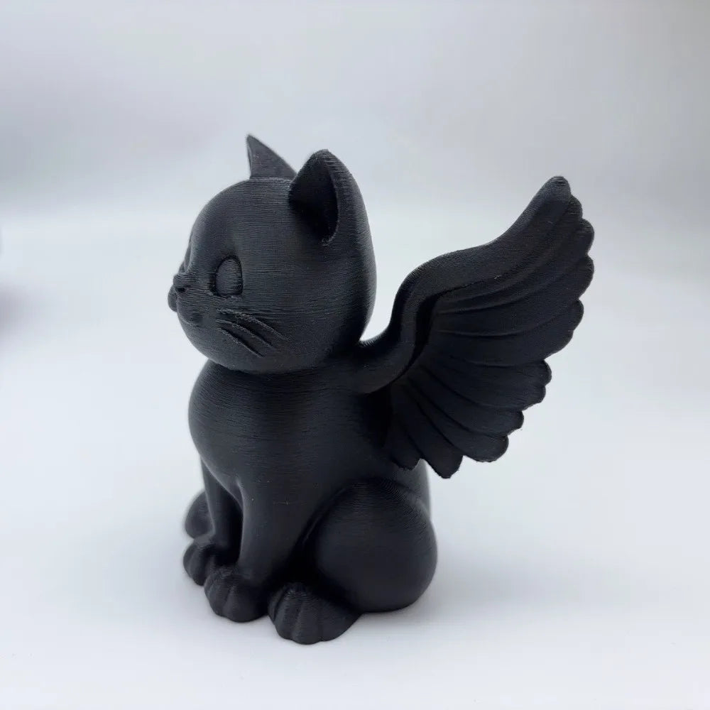 Angel Cat Memorial Statue