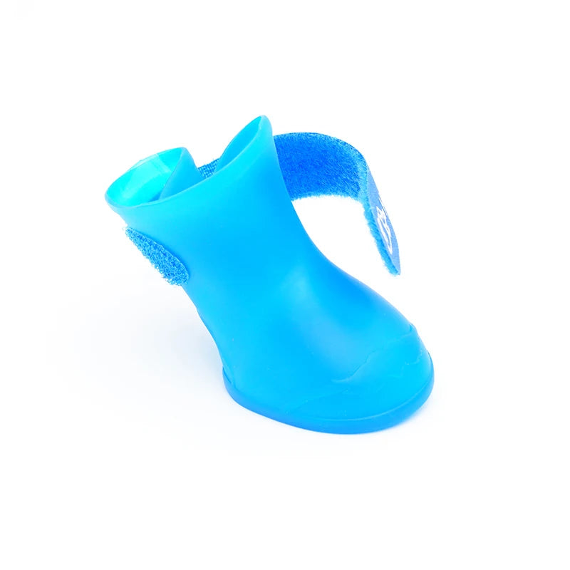 Silicone Rain Boots for Dogs, Set of 4
