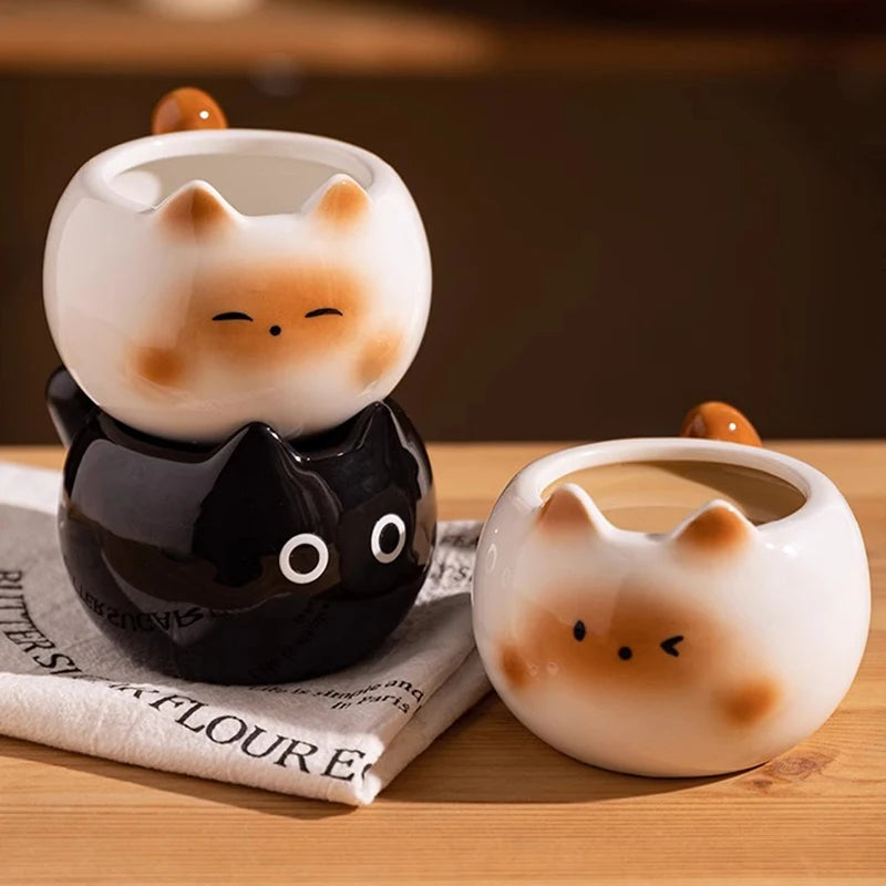 Kitten Face Coffee Cup (210ml)