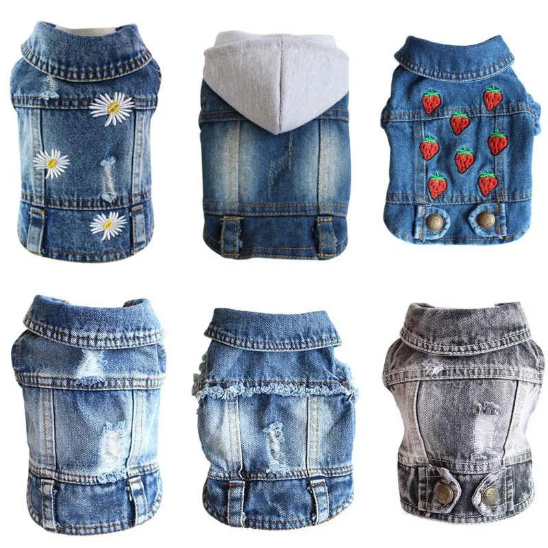 Denim Jacket for Small Dogs