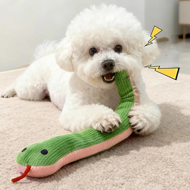 Crinkle Snake Kick Toy for Cats and Dogs