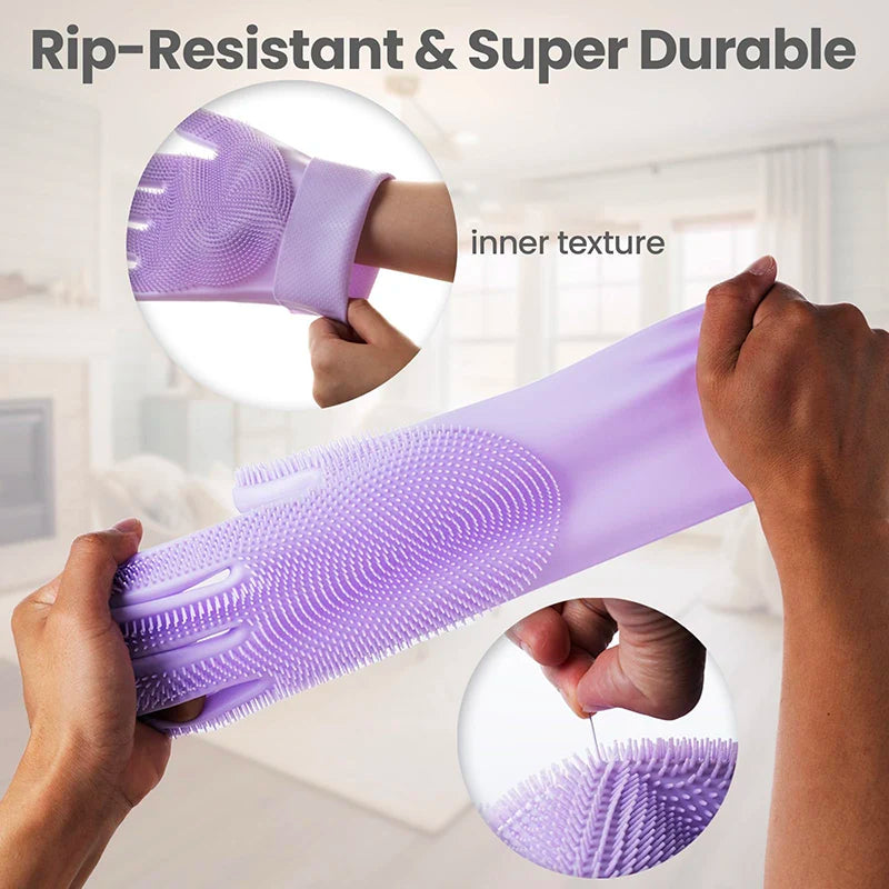 Silicone Bathing and Grooming Gloves