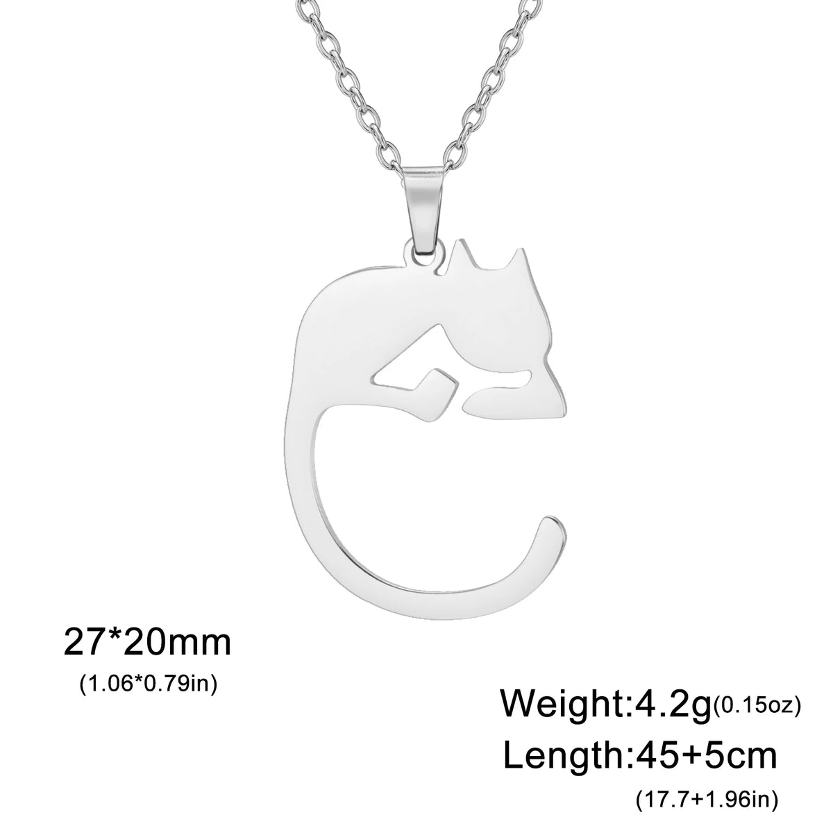 Kitten Silhouette Necklace