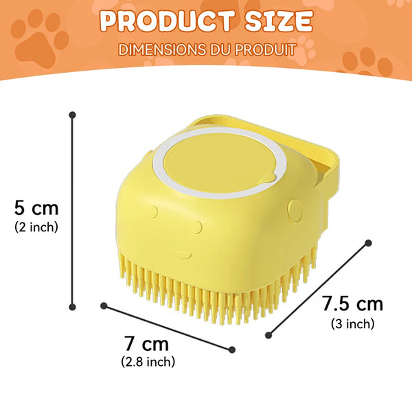 Silicone Bath Brush with Shampoo Dispenser