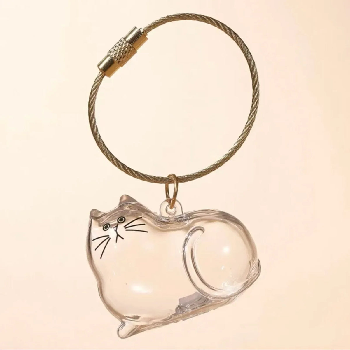 Pet Silhouette Fur Keepsake Keyring