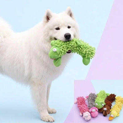 Small Squeaky Plush Animal Dog Toy