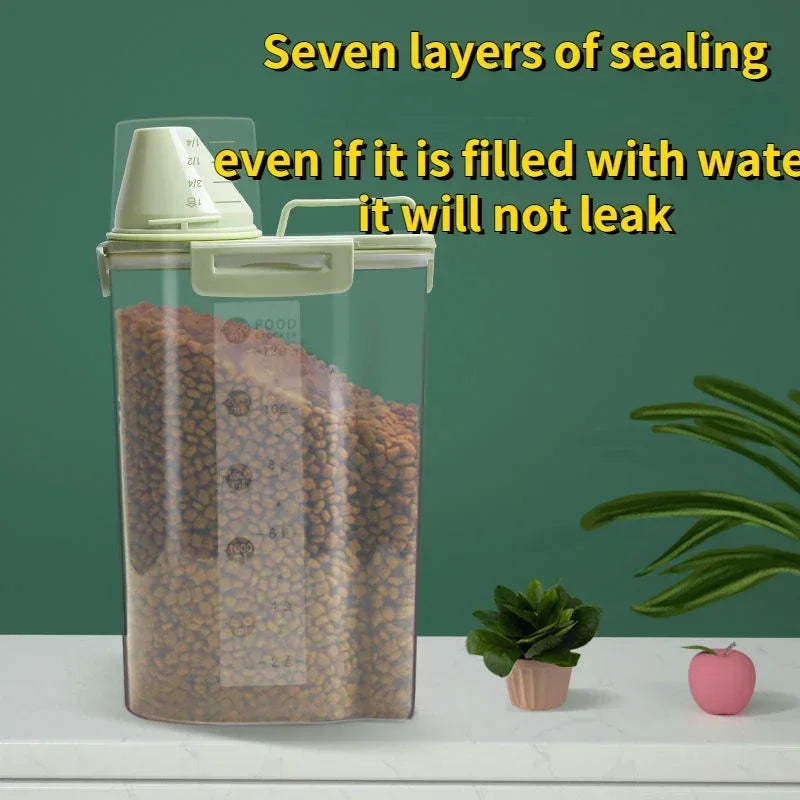 Airtight Pet Food Storage Container with Scoop
