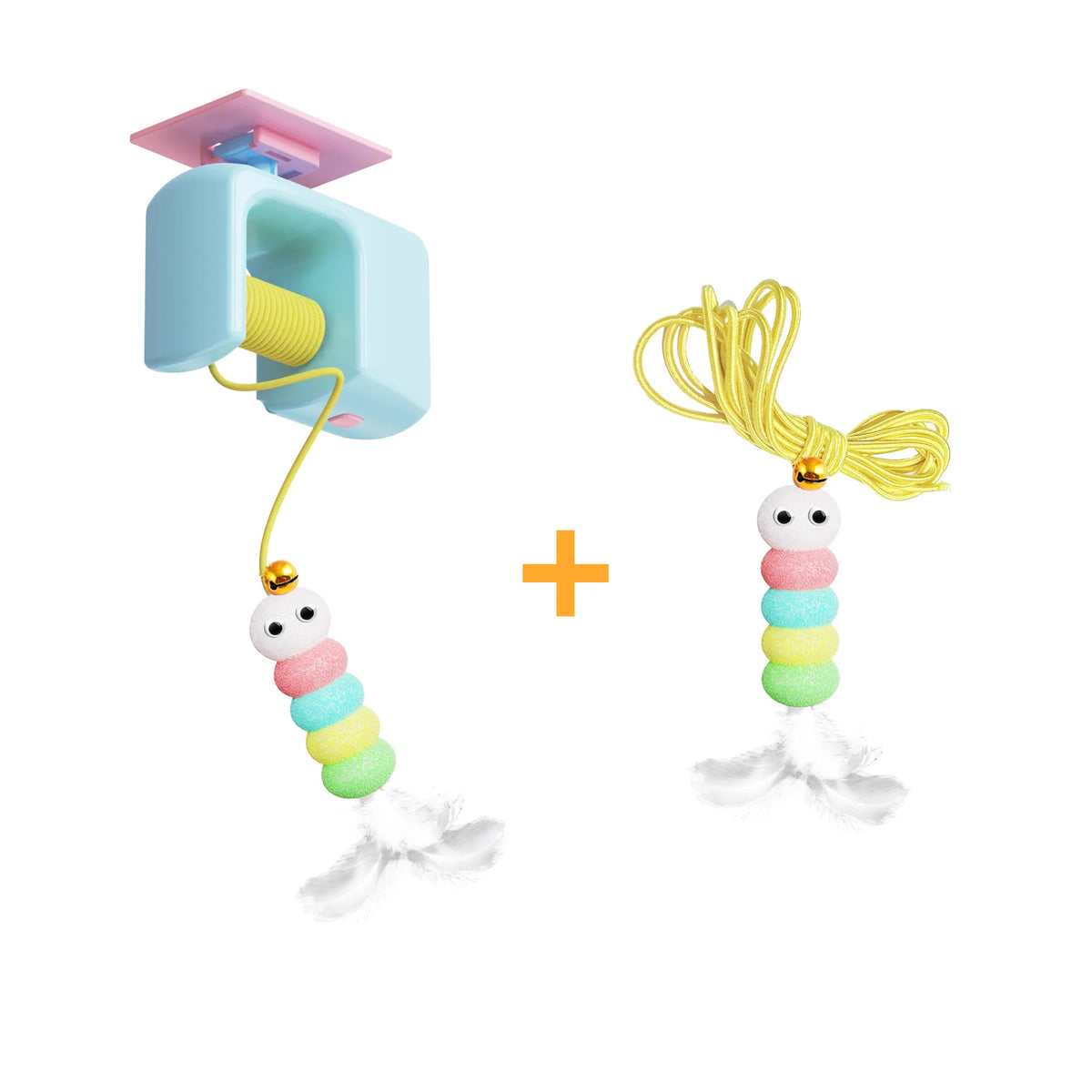 Automatic Door-Hanging Cat Toy - Blue