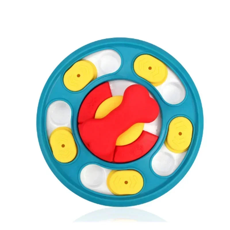 Dog Puzzle Feeder Toy - B-Blue