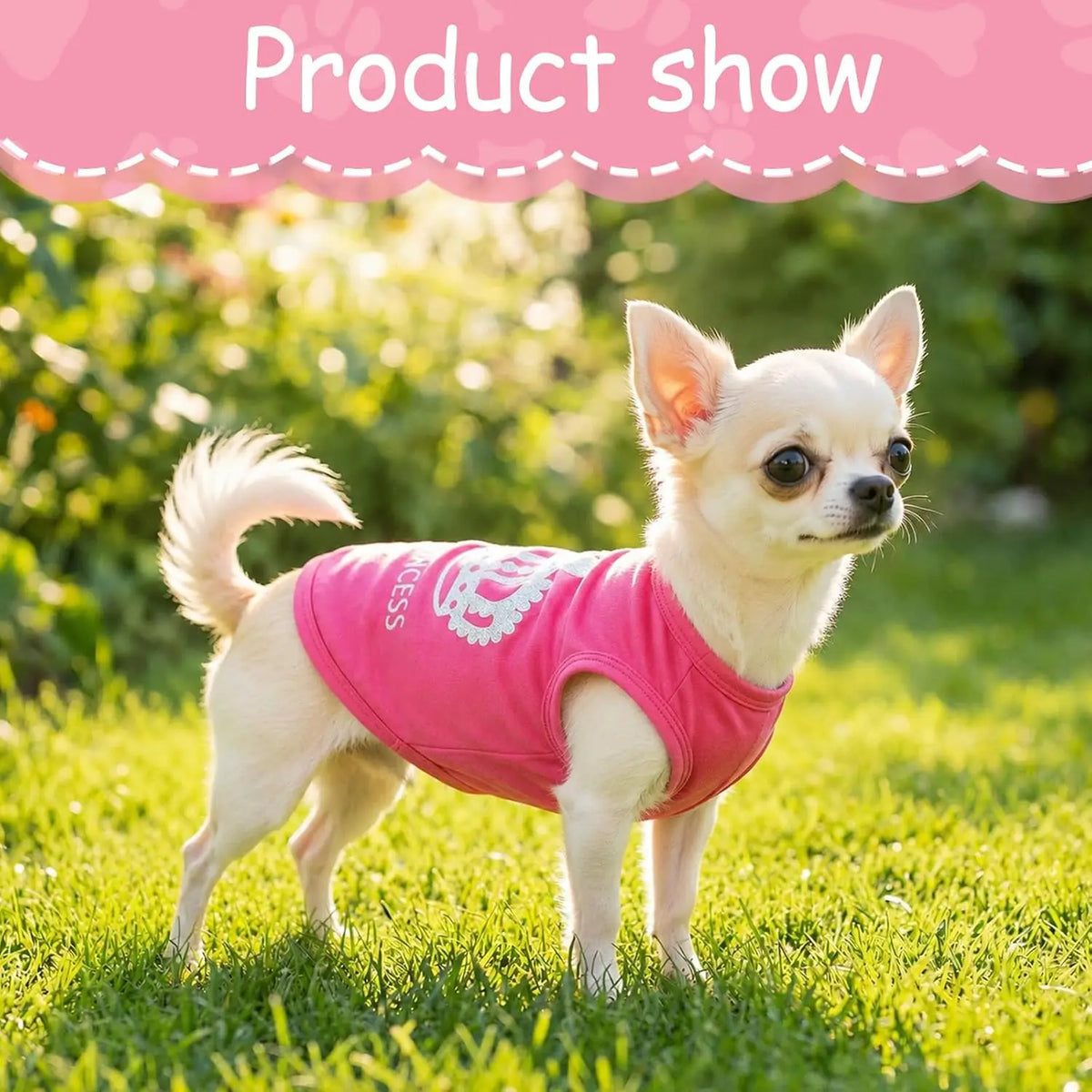 Princess Crown Vest for Small Dogs
