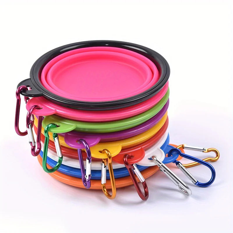 Collapsible Silicone Dog Travel Bowl
