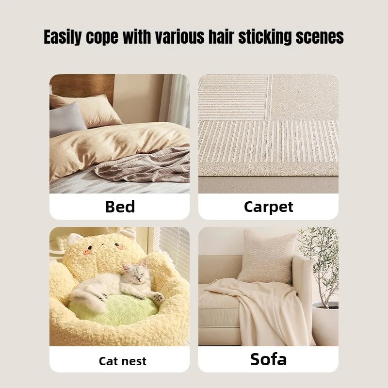 Long-Handled Pet Hair Remover for Carpets