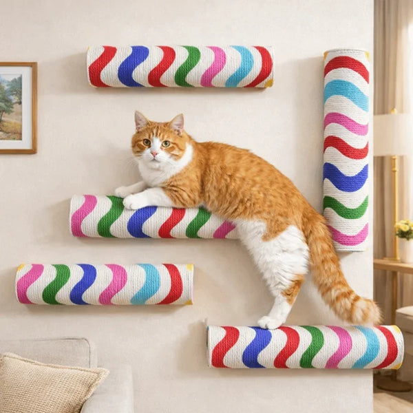 Wall-Mounted Cat Scratching Roll