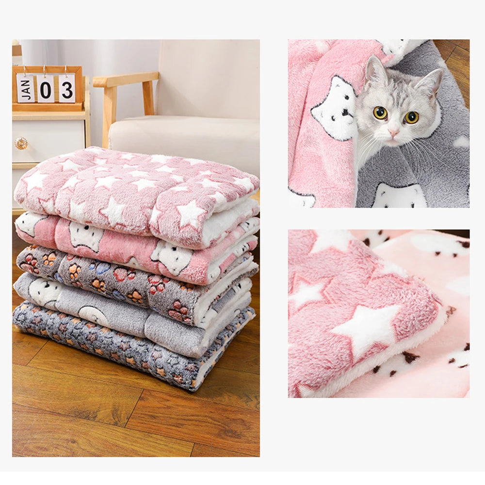 Double-Sided Plush Pet Mat