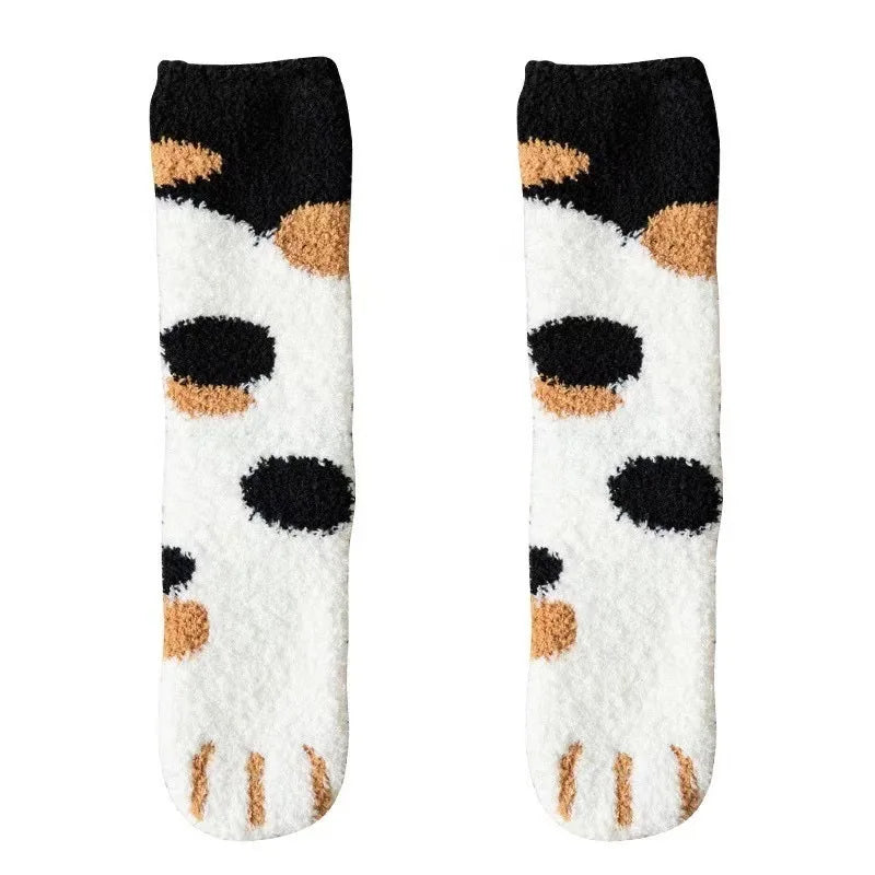 Warm Cat Paw Socks