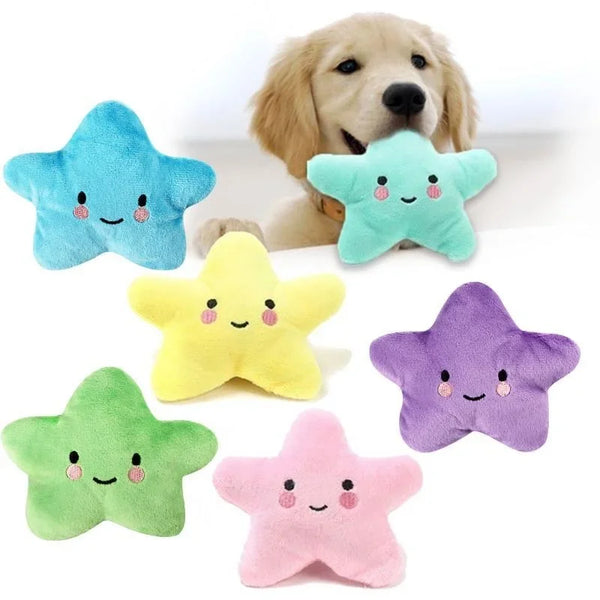 Squeaky Plush Star Toy
