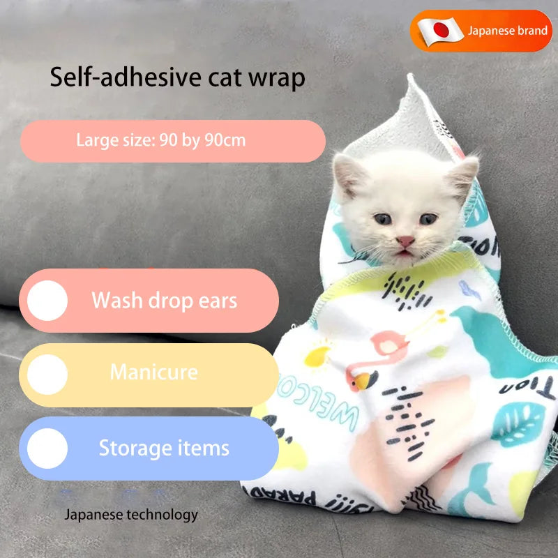Cat Grooming Wrap Blanket