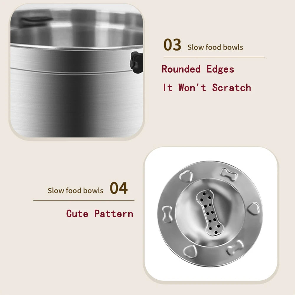 Stainless Steel No-Spill Water Bowl