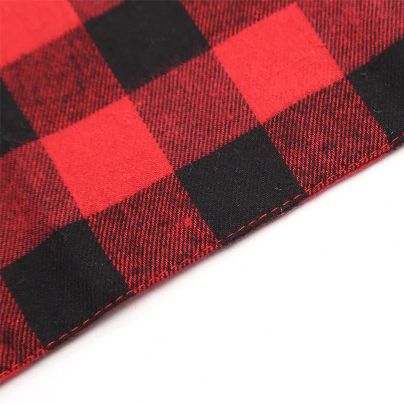 Plaid Cotton Bandana for Dogs