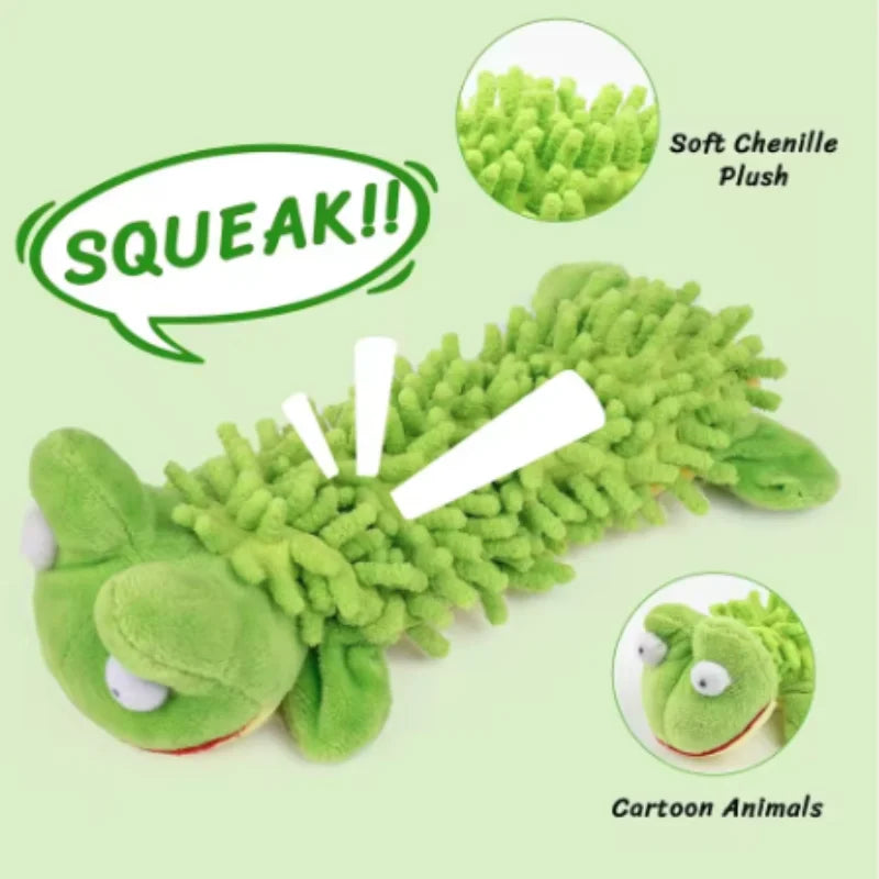 Small Squeaky Plush Animal Dog Toy