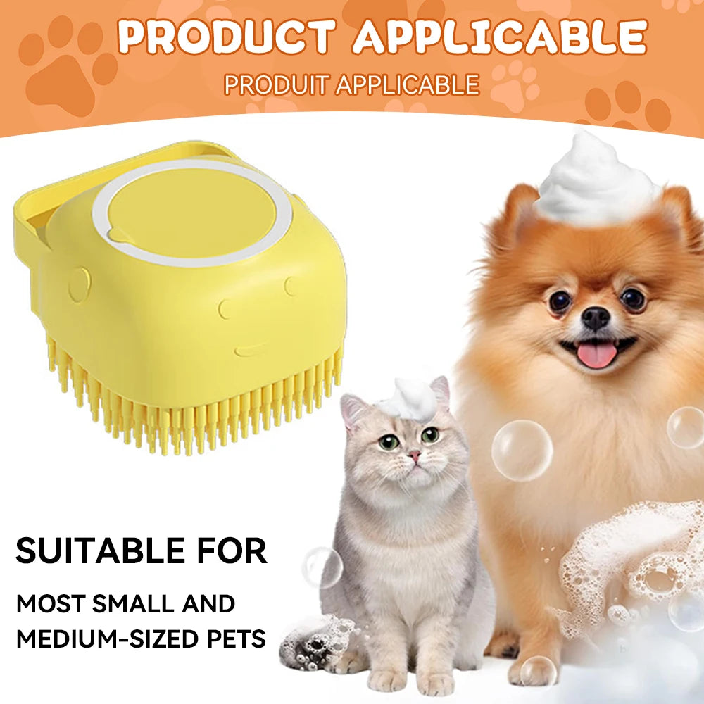Silicone Bath Brush with Shampoo Dispenser