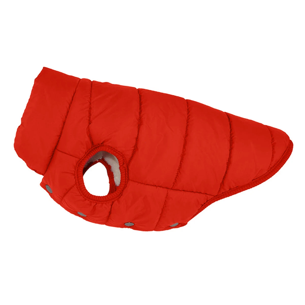 Fleece-Lined Winter Dog Jacket - Orange / XS