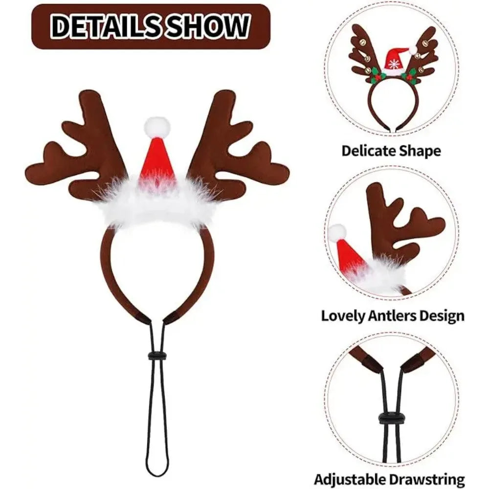 Christmas Antler Headband for Pets