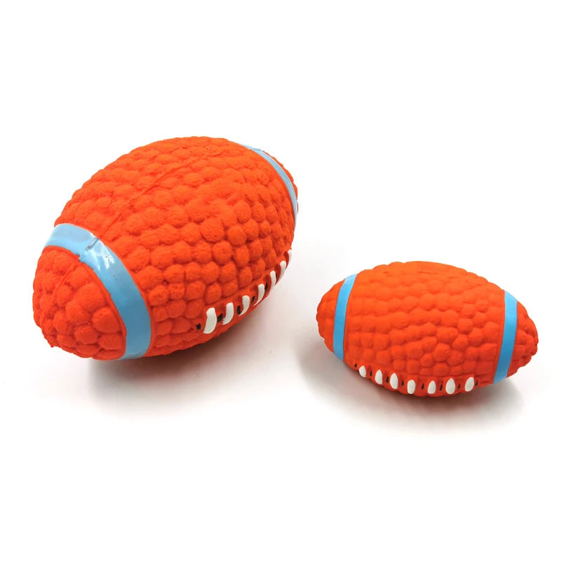 Squeaky Latex Rugby Ball for Dogs