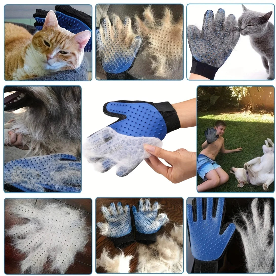 Grooming Glove and Brush Set