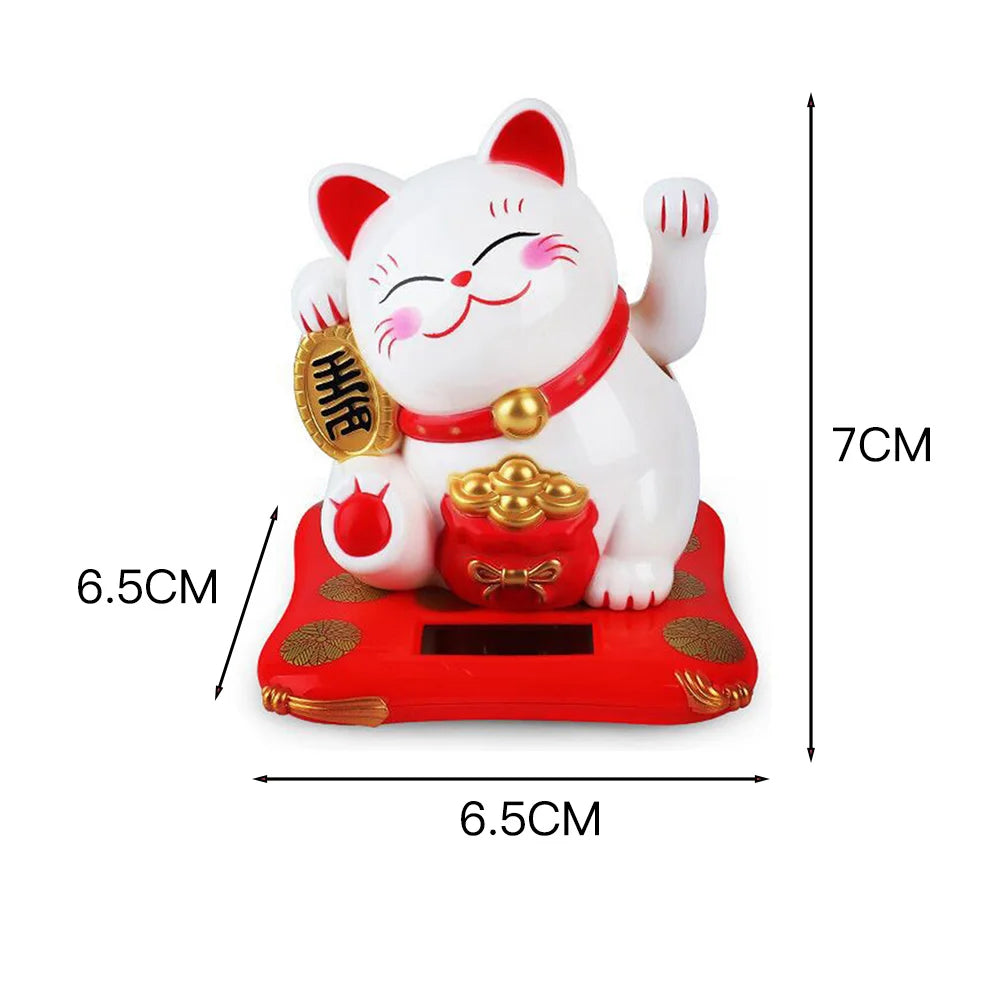 Solar Waving Lucky Cat