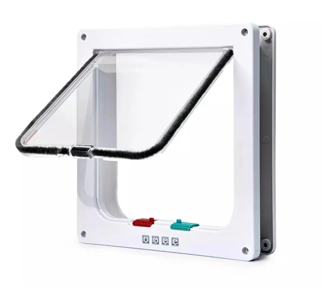 Lockable Cat Flap - M / White