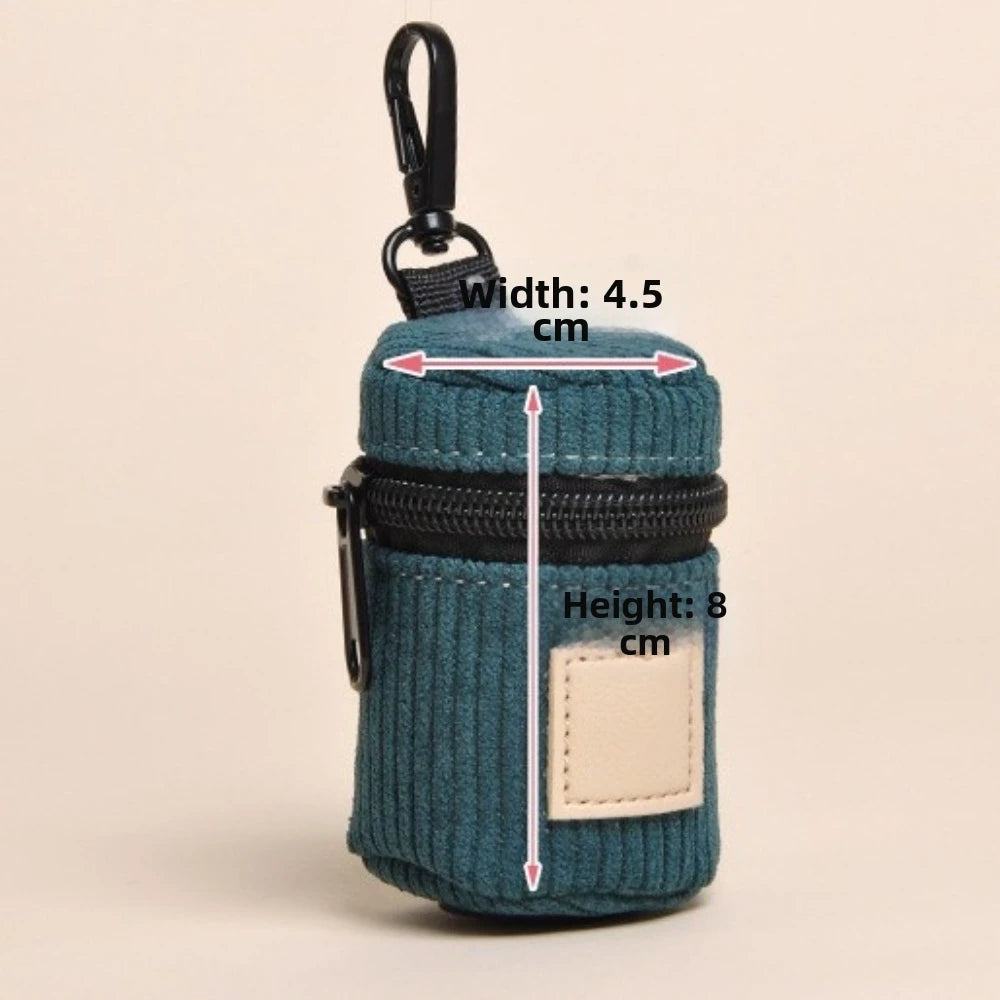 Corduroy Poop Bag Holder