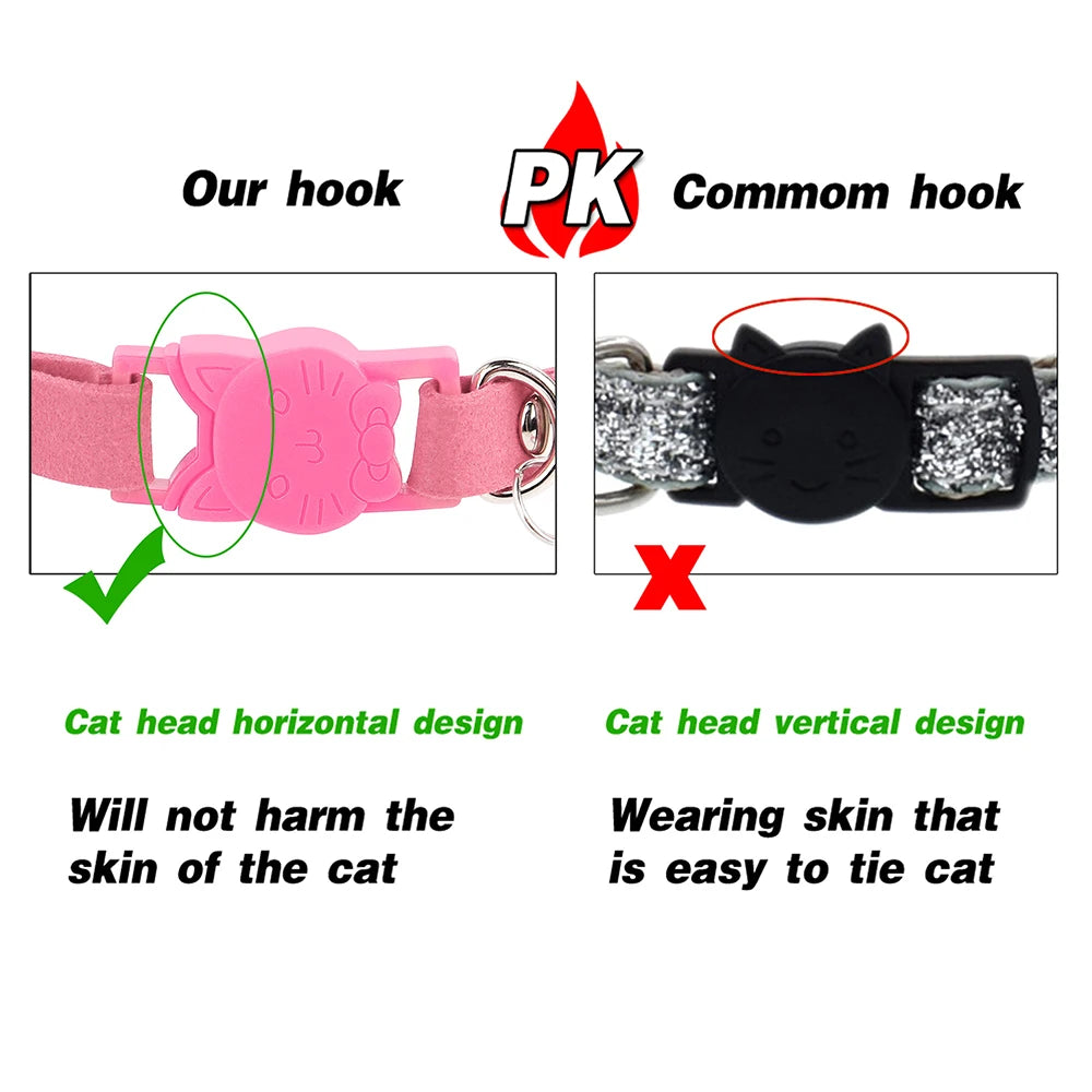 Rhinestone Cat Collar with Bell