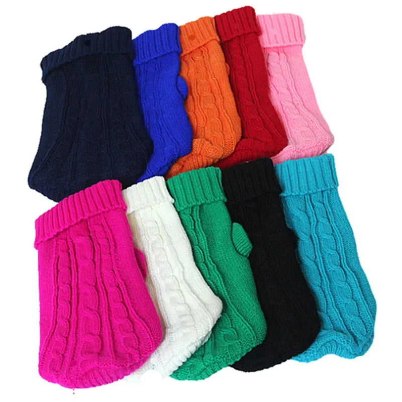 Knitted Dog Jumper for Small Dogs